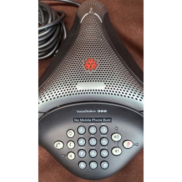 Polycom VoiceStation 300 Conference Phone w/ Cables Preowned Untested - Picture 2 of 7